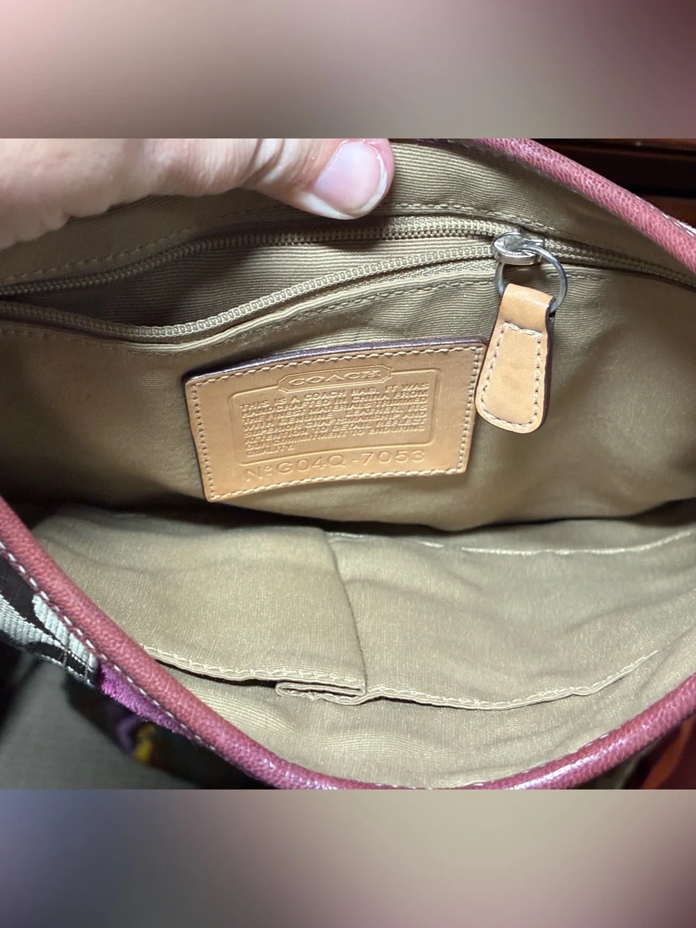 Coach Suede Leather Hobo Shoulder Bag
